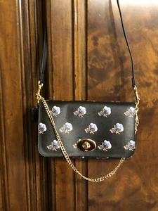 Coach Mini In Bramble Rose F35909 Coated Canvas Cross Body Bag 9" - Picture 1 of 12