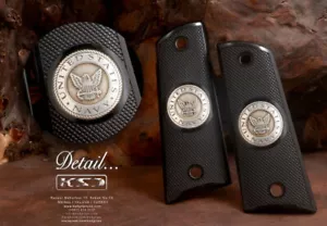 Tutte le impugnature personalizzate compatibili modello FIT nero acrilico nero del 1911 diamante - Foto 1 di 1