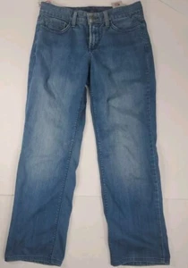 Jeans NYDJ Cintura Alta Talla 4P Lift Tuck Vintage Inspirado Relajado Años 90 28x27 Azul - Imagen 1 de 10