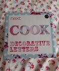 Next Decorative Letters 'COOK' Pink Blue Polka Dot Ditsy Floral Wall Decoration 