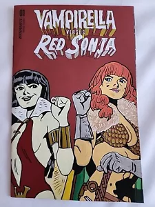 Vampirella Versus Red Sonja maßgeschneidertes Kunstwerk COA Tasche/Brett Cover Comicbuch - Bild 1 von 3