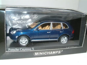 1/43 PORSCHE CAYENNE S EN AZUL METÁLICO 2002, MINICHAMPS. - Imagen 1 de 1