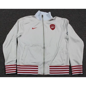 Chaqueta de Pista Arsenal FC Football Club Calentamiento Cremallera Completa Mediana Nike Gris 2012 N98 - Imagen 1 de 9