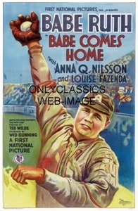 1927 VINTAGE NEW YORK YANKEES BABE RUTH COMES HOME BASEBALL MOVIE 11X17 POSTER - Picture 1 of 1