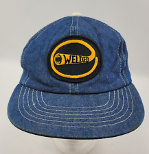 Denim Welded Trucker Hat Baseball Cap Snapback Patch