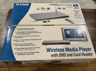 Reproductor multimedia inalámbrico D-Link Media Lounge DSM-320RD con lector de DVD y tarjetas NUEVO Foto 1 de 4