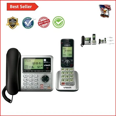 Telefone flexível com e sem fio com identificador de chamadas e capacidade de gravação de 16 horas - Imagem 1 de 4