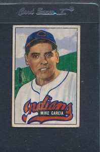 1951 Bowman #150 Mike Garcia Indians Fair *1458 - Foto 1 di 1