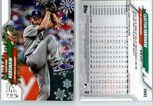 Clayton Kershaw 2020 Topps Holiday Metallic Snowflake HW82 Dodgers - Picture 1 of 1