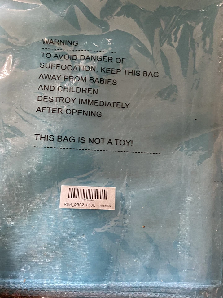 Table Runner Organza 13 x 108"  Light blue Sheer Set Of 5 Pack Wedding Events - Image 1 of 1