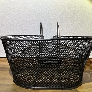 DUNLOP Fahrradkorb Lenker abnehmbar Fahrrad Vorne Einkauf Korb Schwarz Metall - Bild 1 von 1