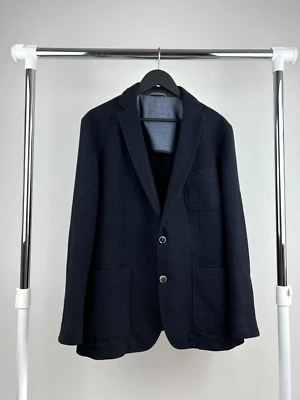 HUGO BOSS Morell4-W Blazer 男式 US 40R EU 50R 羊毛亚麻混纺夹克 — 第 1/4 张图片