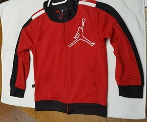 Jordan Hoodie Youth Size 6 Red/Black Full Zip Up Long Sleeve - Picture 1 of 7