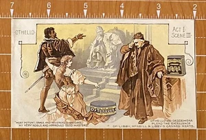 LIBBY McNEILL LIBBY TRADE CARD~ACT I SCENE III OTHELLO~BLACK MAN ~SHAKESPEARE - Picture 1 of 3