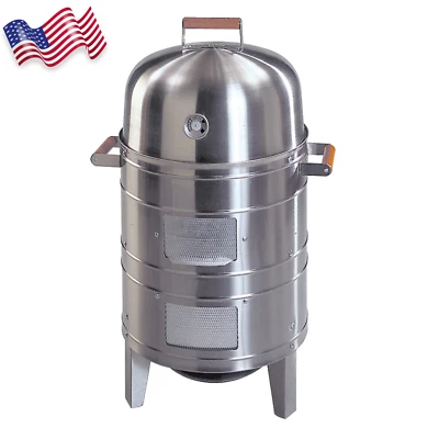 Ahumador de agua de carbón Americana acero inoxidable 351 pulgadas cuadradas ENVÍO GRATUITO EE. UU. Foto 1 de 4