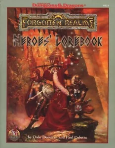 HEROES' LOREBOOK EXC+! Dungeons Dragons D&D Forgotten Realms Heroes TSR vintage - Foto 1 di 3