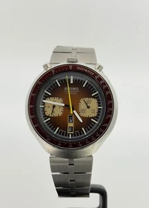 Reloj vintage SEIKO Bullhead cronógrafo automático de acero 6138-0040 - Bild 1 von 6