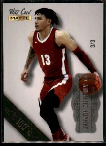2022-23 Wild Card Matte Draft 100 Stripe SSP Jahvon Quinerly /3 #MB-31 - Picture 1 of 2