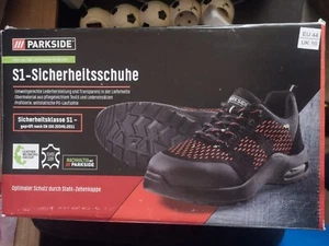 Parkside S1 Sicherheitsschuhe Gr. 44 schwarz - Bild 1 von 2