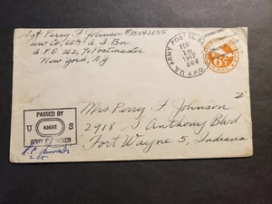 APO 262 CHATEAU-SALINS, FRANCE 1945 Censored WWII Army Cover 66 ARMORED INFANTRY - Picture 1 of 2