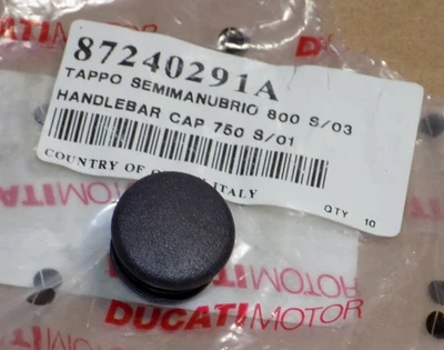 Пара торцевых колпачков руля вилки Ducati Monster 900SS 748 996 новые от оригинального производителя 87240291A - Изображение 1 из 2