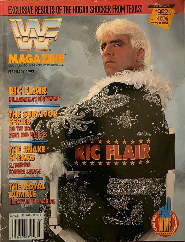 WWF Magazine February 1992     Ric Flair     B - Image 1 of 4