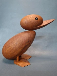 Hans Bolling Bølling Teak Holz Ente 18,5 cm - Bild 1 von 7