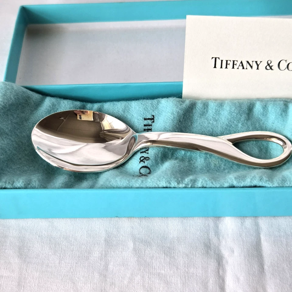 TIFFANY & CO. Cucchiaio Bambino Argento Sterling 925 Elsa Peretti Italia 10... - Immagine 1 di 4