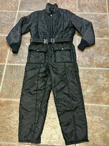 ~~Walls Blizzard-Pruf  VINTAGE Youth Size 18 Insulated BLACK Coveralls Vintage - Picture 1 of 5