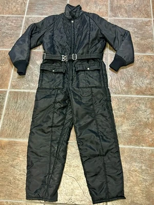 ~~Walls Blizzard-Pruf  VINTAGE Youth Size 18 Insulated BLACK Coveralls Vintage - Image 1 of 4