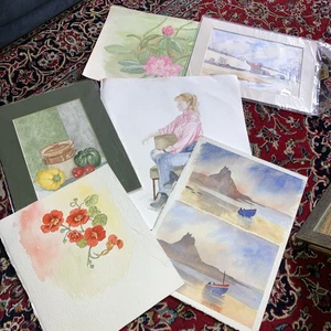 RESTPOSTEN - EINE SAMMLUNG AQUARELLE um 1980 -1999 R Gentle - Bild 1 von 9
