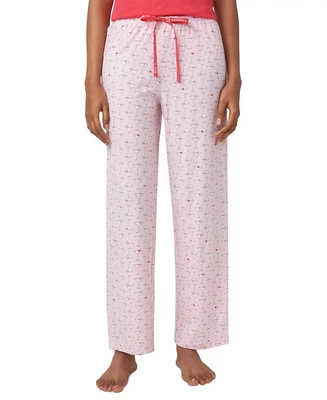 Hue ROSE SHADOW Women's Heartini Drawstring Pajama Pants, US Large - Image 1 of 4