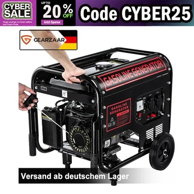 7,5PS Stromgenerator Benzin Stromerzeuger 4-Takt Generator 3000W 2x 220V  AVR - Bild 1 von 4