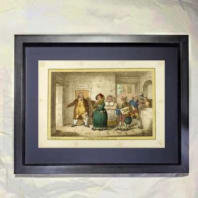 James Gillray "Una vieja criada en un viaje" arte enmarcado personalizado Foto 1 de 3