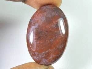 Natural Bloodstone 80Cts Healing Crytsal Oval Cabochon Loose Gemstone26X38MM J27 - Bild 1 von 9