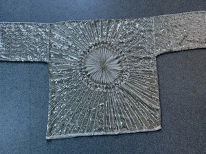 CAMISA SAKS QUINTA AVENIDA ELEGANTE LENTEJUELAS CUENTAS PEQUEÑA - Imagen 1 de 6