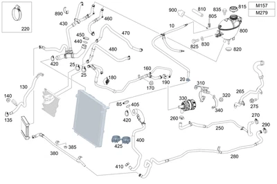 Manguera moldeada original Mercedes-Benz 463-501-86-84 Foto 1 de 2