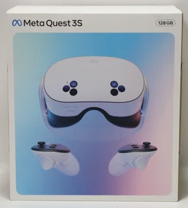 Meta Quest 3s 128GB All In One Virtual Reality VR Headset mit Controllern - NEU - Bild 1 von 9