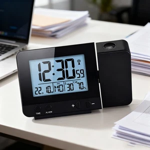 rojection Clock 2025 Radio Control with alarm - Picture 1 of 15