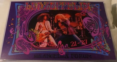 LED ZEPPELIN 1977 FORUM REPLICA MUSIC CONCERT POSTER - Image 1 of 2