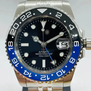 Orologio Nuovo Senza Logo Batman Omaggio MOD NH34 Automatico Personalizzato GMT Jubilee Brac - Foto 1 di 5