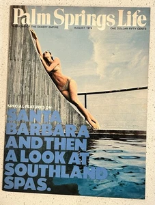 Palm Springs Life Magazine Of The Desert Empire August 1974  Santa Barbara - Picture 1 of 7