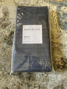 Frontgate Marilia Silk Drapery Panel 84” 50”wide Cadet Blue Color 1 Panel - Picture 1 of 6