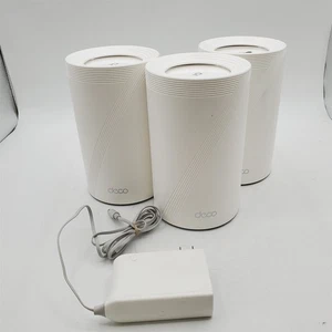 TP-Link Tri-Band WiFi 7 BE10000 Whole Home Mesh System (Deco BE63) 3-Pack *READ* - Picture 1 of 3