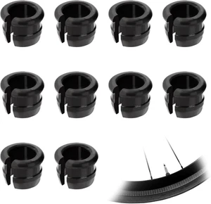 10 Stück Schrader auf Presta Felgenadapter, Ventil schwarz - Bild 1 von 7