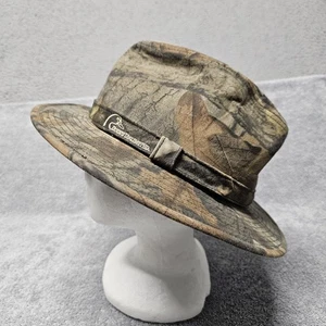 Vintage Camo Fedora Hat Hunting Large Ducks Unlimited Adv. Timber Camouflage - Picture 1 of 20