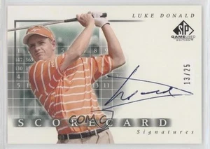 2002 SP Game Used Edition Green /25 Luke Donald #SS-LD Rookie Auto RC - Picture 1 of 3