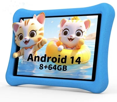 Android 14 Kinder Kids Tablet HD 10.1”, 2025 Neu 8GB RAM 64GB ROM - Kindertablet - Bild 1 von 4