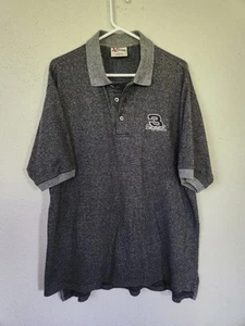 Vintage Chase Authentics Dale Earnhardt Short Sleeve Polo Shirt Men's Large Gray - Picture 1 of 7