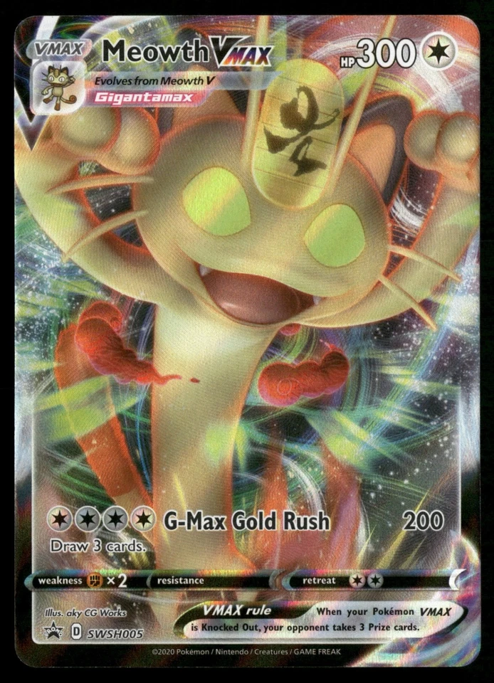 Meowth VMAX - SWSH005 SWSH: Sword & Shield Promo Cards Pokemon TCG - Image 1 of 2